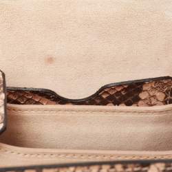 Alexander McQueen Beige Python Box Crossbody Bag