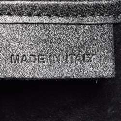 Pre Owned Alexander McQueen White/Black Leather Lucite Heroine Shoulder Bag