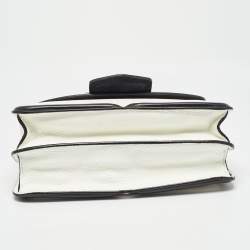 Pre Owned Alexander McQueen White/Black Leather Lucite Heroine Shoulder Bag