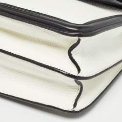 Pre Owned Alexander McQueen White/Black Leather Lucite Heroine Shoulder Bag