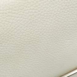 Pre Owned Alexander McQueen White/Black Leather Lucite Heroine Shoulder Bag