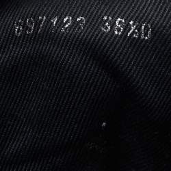 Alexander McQueen Black Canvas Deck Plimsoll High Top Sneakers Size 38.5