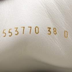 Pre Owned Alexander McQueen White Leather Oversized Low Top Sneakers Size 38