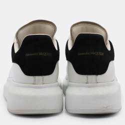 Pre Owned Alexander McQueen White Leather Oversized Low Top Sneakers Size 38