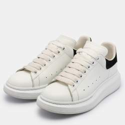 Pre Owned Alexander McQueen White Leather Oversized Low Top Sneakers Size 38