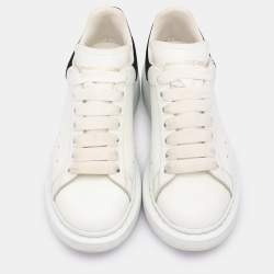Pre Owned Alexander McQueen White Leather Oversized Low Top Sneakers Size 38