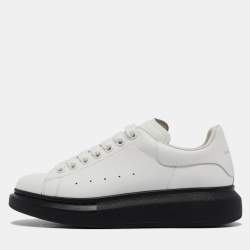 Alexander McQueen White Leather Larry Sneakers Size 39