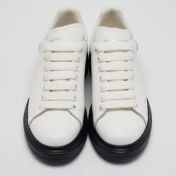 Alexander McQueen White Leather Larry Sneakers Size 39