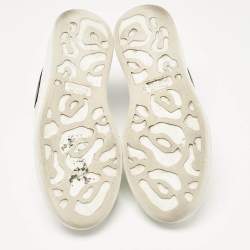 Alexander McQueen White Leather Oversized Lace Up Sneakers Size 39.5