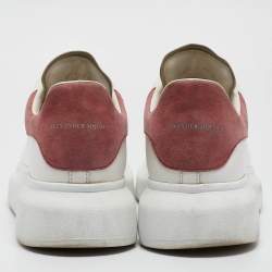 Alexander McQueen White Leather Oversized Low Top Sneakers Size 41