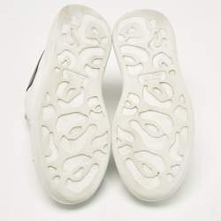 Pre Owned Alexander McQueen White Leather Oversized Sneakers Size 36.5