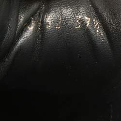 Pre Owned Alexander McQueen Gold/Black Leather Larry Lace Up Sneakers Size 37.5