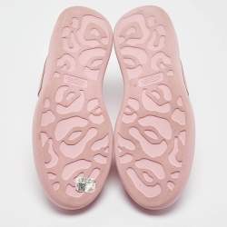 Pre Owned Alexander McQueen Pink Leather Oversized Runner Low Top Sneakers Size 40