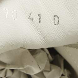 Pre Owned Alexander McQueen White Leather Oversized Low Top Sneakers Size 41