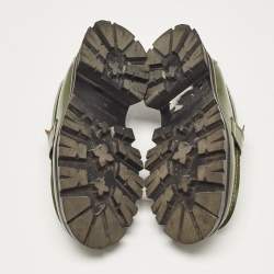 Alexander McQueen Green Leather Wander Loafers Size 39.5 