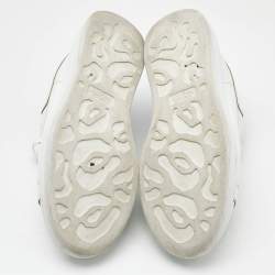 Alexander McQueen White Leather Oversized  Sneakers Size 40