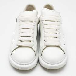 Alexander McQueen White Leather Oversized  Sneakers Size 40