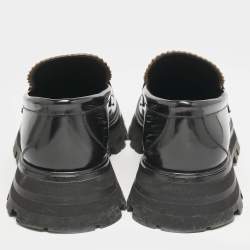 Alexander McQueen Black Leather Wander Loafers Size 40