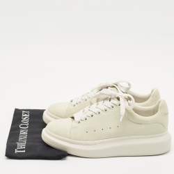 Alexander McQueen Grey Suede Oversized Sneakers Size 40