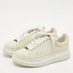 Alexander McQueen Grey Suede Oversized Sneakers Size 40
