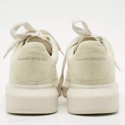 Alexander McQueen Grey Suede Oversized Sneakers Size 40