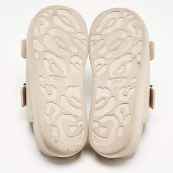 Alexander McQueen Beige Rubber Hybrid Slides Size 39