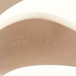 Alexander McQueen Beige Rubber Hybrid Slides Size 39