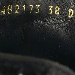 Alexander McQueen Black Velvet and Leather Lace Low Top Sneakers Size 38