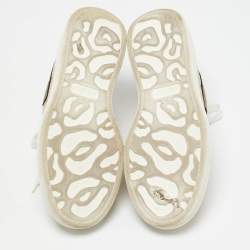 Alexander McQueen Gold Foil Leather Oversized Low Top Sneakers Size 39..5