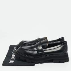 Alexander McQueen Black Leather Wander Loafers Size 37