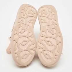 Alexander McQueen Pink Leather Oversized Low Top Sneakers Size 37