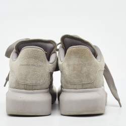 Pre Owned Alexander McQueen Grey suede Oversized Sneakers Size 38.5
