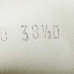 Pre Owned Alexander McQueen White/Pink Leather Oversized Sneakers Size 38.5