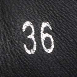 Pre Owned Alexander McQueen Black/White Leather Oversized Low Top Sneakers Size 36