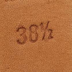 Pre Owned Alexander McQueen Green Suede Skull Platform Peep Toe Pumps Size 38.5