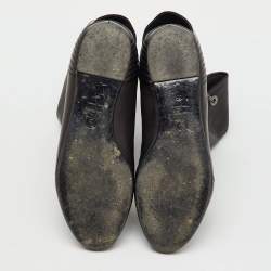 مملوكة مسبقًا حذاء بوت كاحل أليكساندر ماكوين جلد أسود طول الكاحل مقاس 36