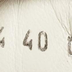 مملوكة مسبقًا Alexander McQueen White/Blue Leather and Suede Oversized Sneakers Size 40