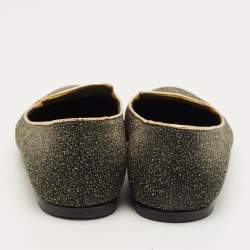 مملوكة مسبقًا حذاء سموكينغ سليببرز أليكساندر ماكوين لامع ثنائي اللون مقاس 37.5