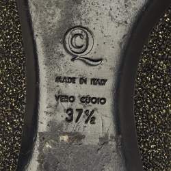 مملوكة مسبقًا حذاء سموكينغ سليببرز أليكساندر ماكوين لامع ثنائي اللون مقاس 37.5