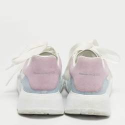 مملوكة مسبقًا Alexander McQueen Court Size 36 White Leather Low Top Sneakers
