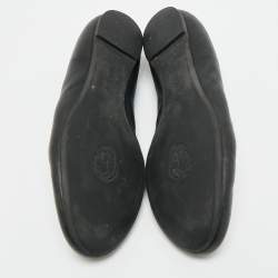 مملوكة مسبقًا حذاء فلات باليه أليكساندر ماكوين جمجمة جلد بنى مقاس 38.5 