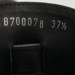 Pre Owned Alexander McQueen Size 37.5 Black Leather Ankle Length Boots