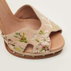 Pre Owned Alexander McQueen Size 39 Beige Suede Ankle Strap Sandals