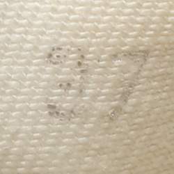 Pre Owned Alexander McQueen Deck Plimsoll Size 37 White/Beige Canvas and Suede Lace Up Sneakers 