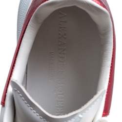 Pre Owned Alexander McQueen White Leather Oversized Low Top Sneakers Size 37.5