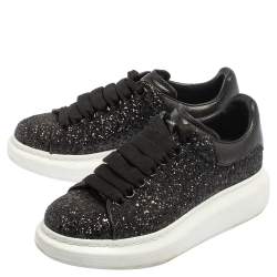 Pre Owned حذاء رياضي أليكساندر ماكوين رانواي غليتر أبيض/ أسود مقاس 36