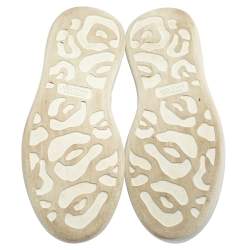 Pre Owned حذاء رياضي أليكساندر ماكوين رانواي غليتر أبيض/ أسود مقاس 36