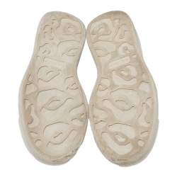 Pre Owned حذاء رياضي أليكساندر ماكوين سليب أون جلد ميتالك مقاس 38