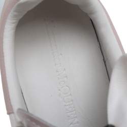 Pre Owned Alexander McQueen White Leather Oversized Low Top Sneakers Size 34