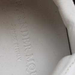 Pre Owned Alexander McQueen White Leather Larry Oversized Sneakers Size 38.5